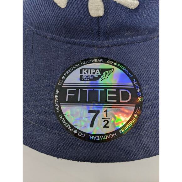 New Era Hat Cap New York Yankees MLB Size 7 1/2 Embroidered Logo Blue Baseball - Picture 4 of 12